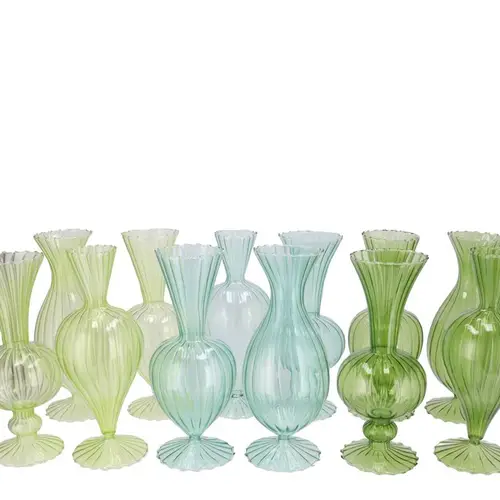 Glas Vase Sunny Fresh mix grün 10x10x20cm