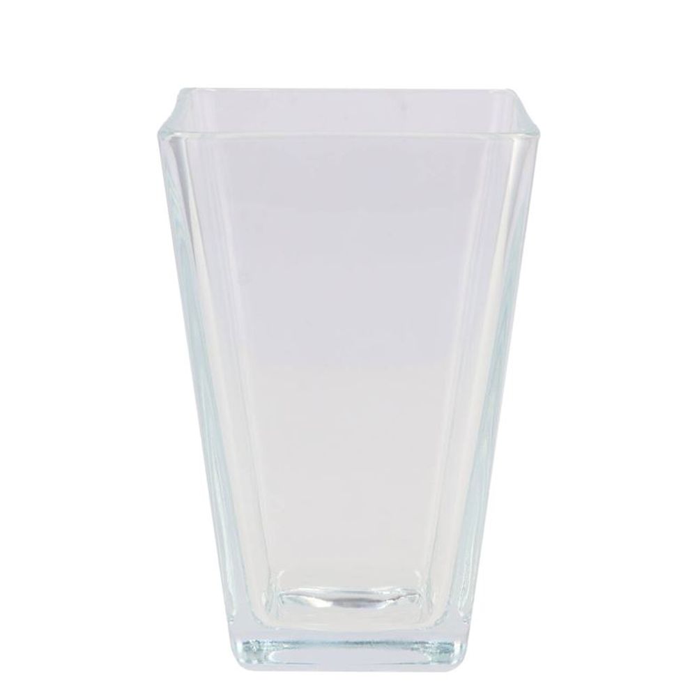 Glas Vase Quare D11cm H17cm