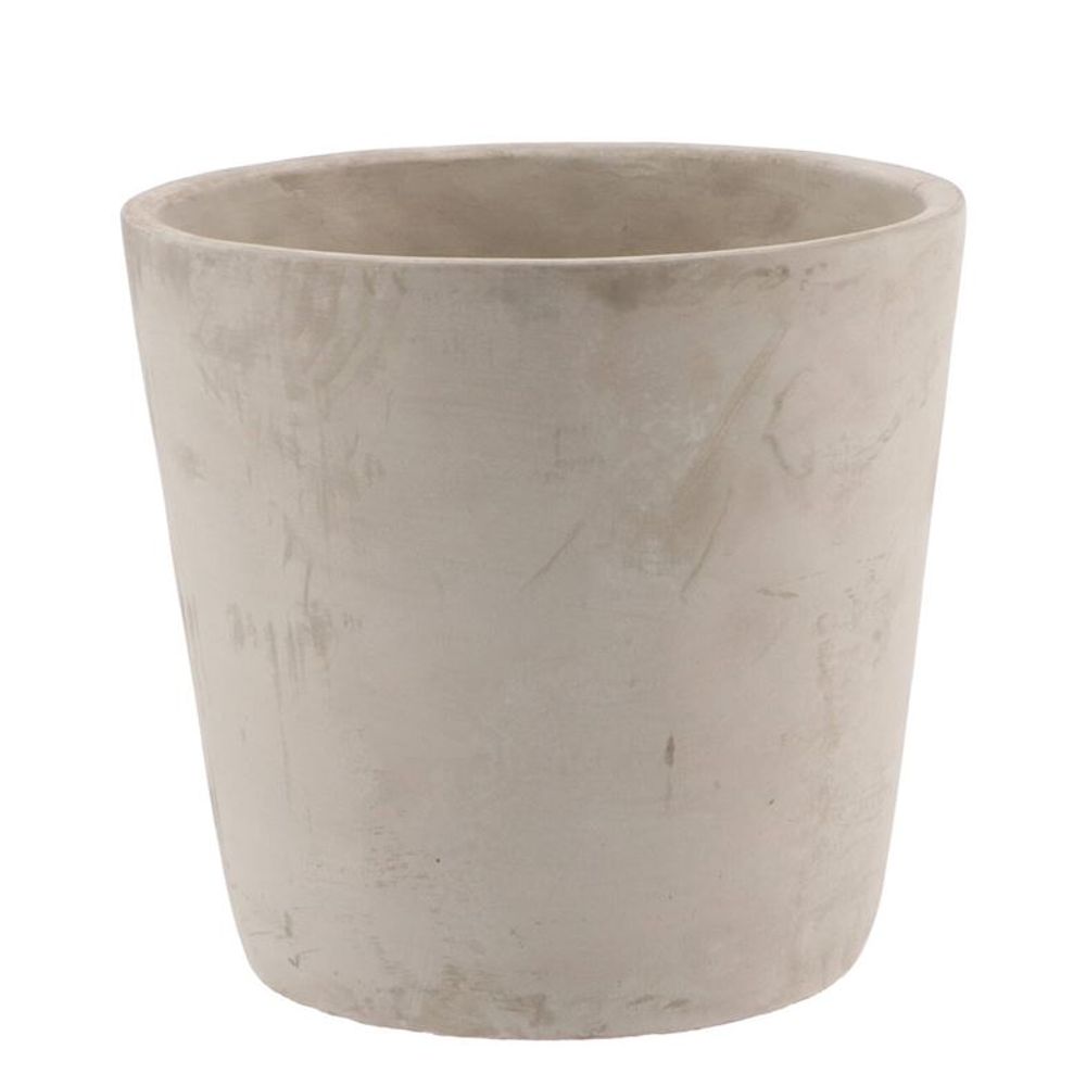 Beton Übertopf grau D17cm H16cm