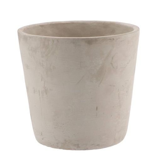 Beton Übertopf grau D17cm H16cm