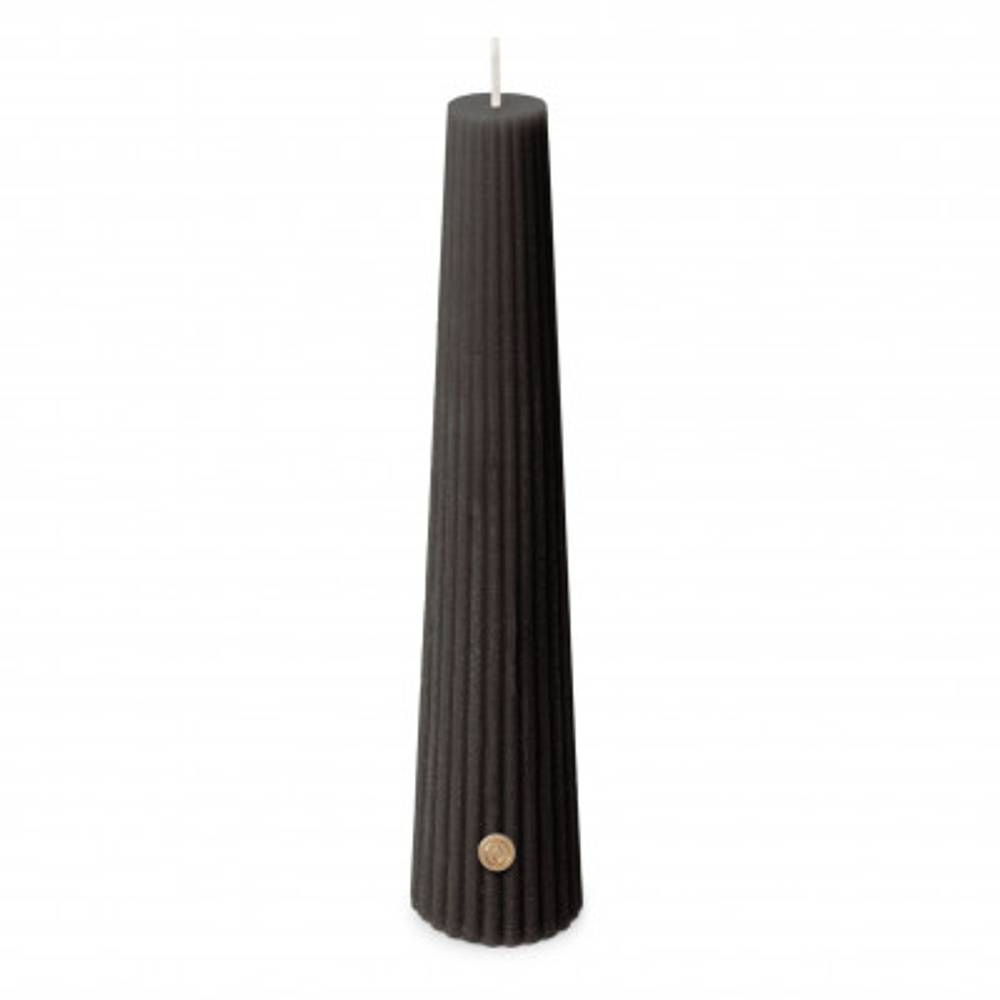 Kerze Obelisk schwarz D04.5cm H25cm 