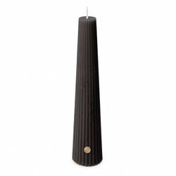 Kerze Obelisk schwarz D04.5cm H25cm 