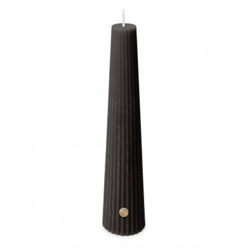 Kerze Obelisk schwarz D04.5cm H25cm 