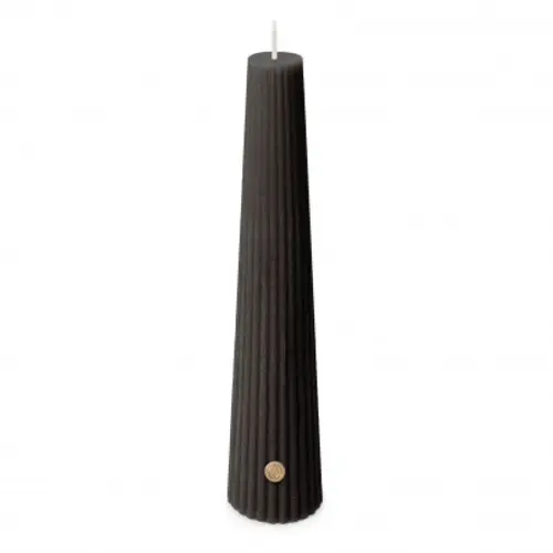Kerze Obelisk schwarz D04.5cm H25cm 