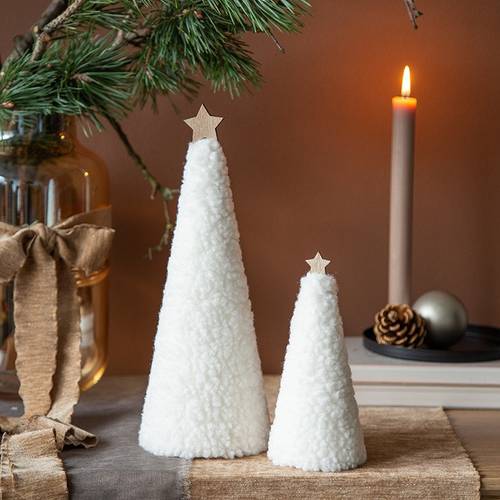 Baum Teddy weiss D06cm H17cm