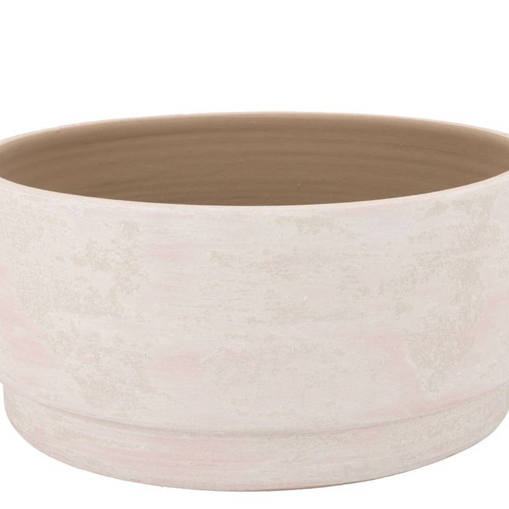 Keramik Schale Romy Rund creme 35x15cm