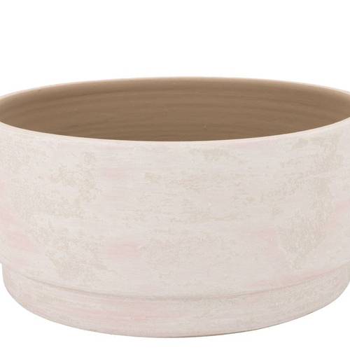 Keramik Schale Romy Rund creme 35x15cm