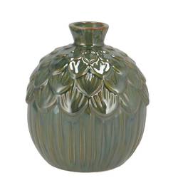 Keramik Vase Milou Eichel grün 12x12x14cm