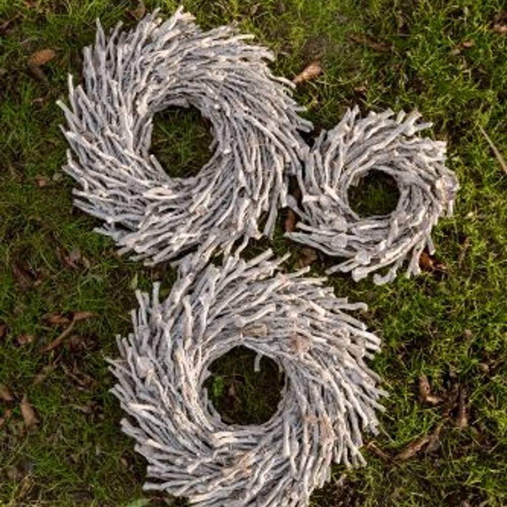 Kranz Botay grau waschen D40cm