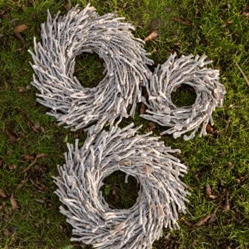 Kranz Botay grau waschen D40cm