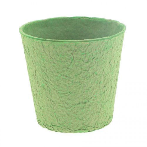 Übertopfdeckel Pulp Carta grün D12cm H12cm