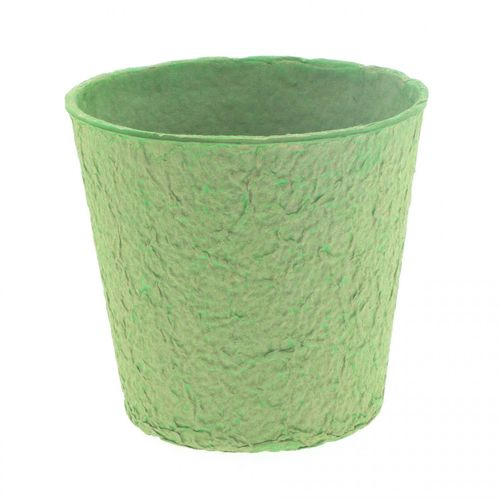 Übertopfdeckel Pulp Carta grün D12cm H12cm