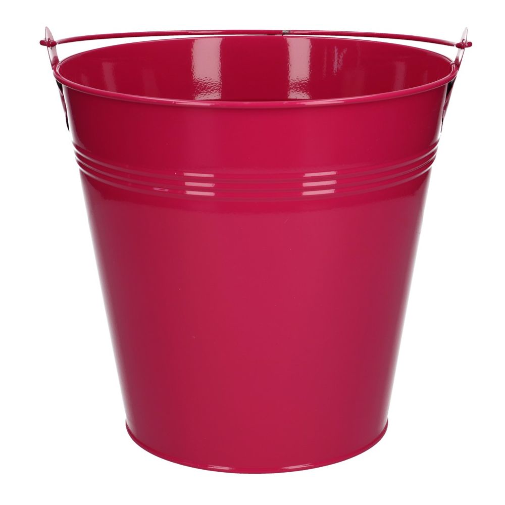 Zink Eimer fuchsia D20cm H18cm