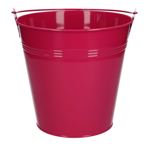 Zink Eimer fuchsia D20cm H18cm