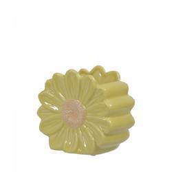 Keramik Vase Daisy dunkel gelb 11x07x10cm