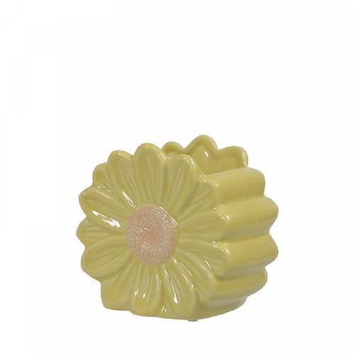 Keramik Vase Daisy dunkel gelb 11x07x10cm
