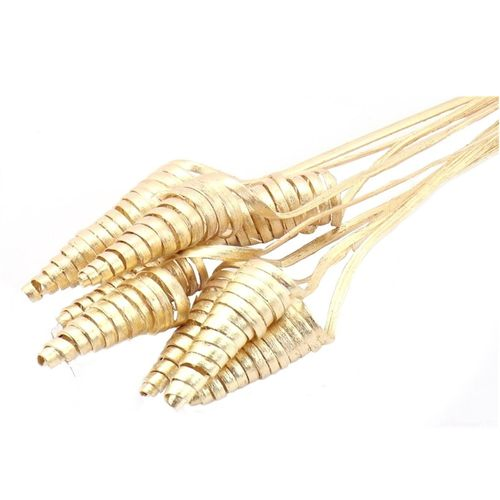 Trocken Cane Cone auf Stab gold L50cm
