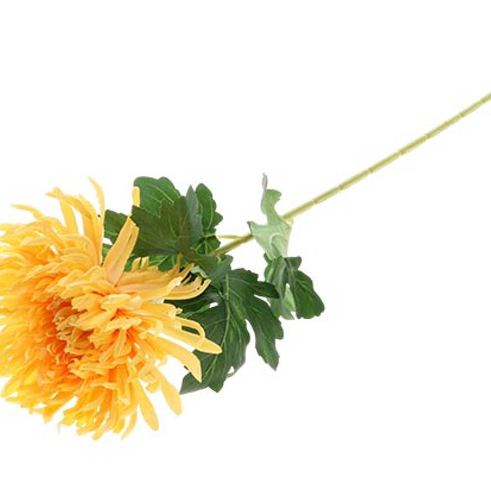 Seiden Chrysantheme gelb L75cm