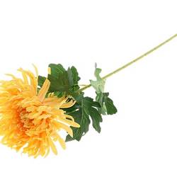 Seiden Chrysantheme gelb L75cm