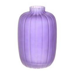 Glas Vase Dartmor lila D13cm H20cm