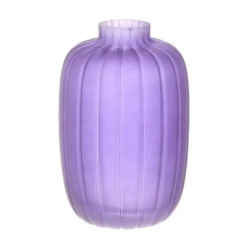 Glas Vase Dartmor lila D13cm H20cm