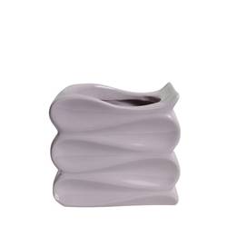 Keramik Topf Wave lila D16/13.5cm H14cm