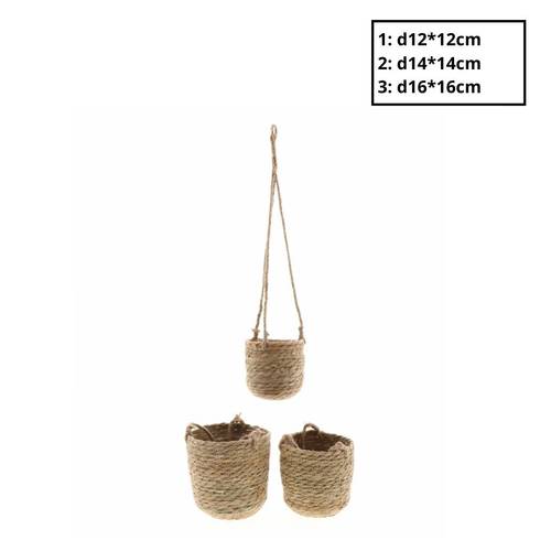 Korb Hang Nora braun 3/Set D16cm H16cm
