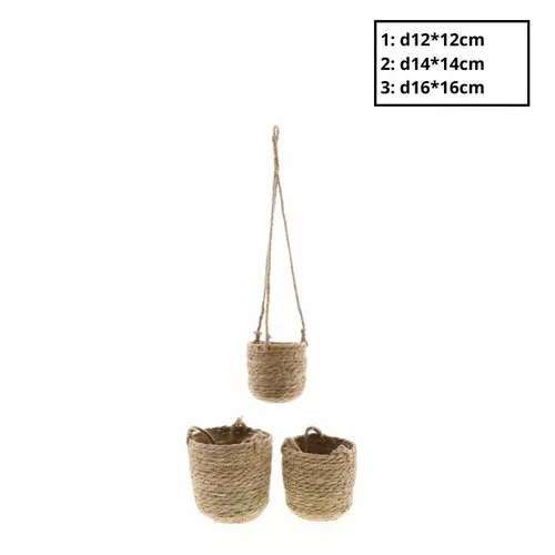 Korb Hang Nora braun 3/Set D16cm H16cm