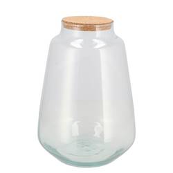 Glas Terrarium mit Kork 21x21x30cm