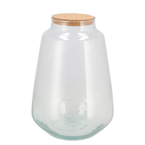 Glas Terrarium mit Kork 21x21x30cm
