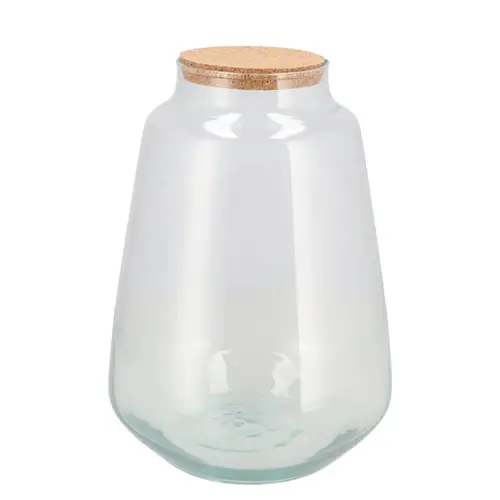 Glas Terrarium mit Kork 21x21x30cm