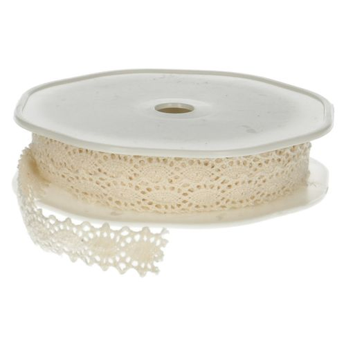 Band Spitze creme 12mm 10m
