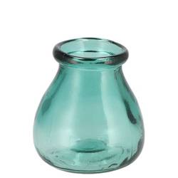 Glas Vase Tulpe grün 14x14x15cm