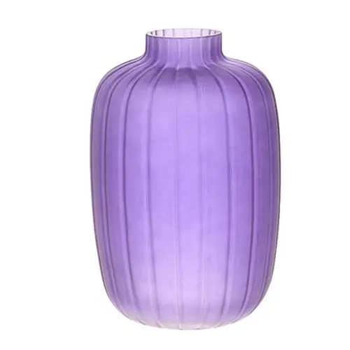 Glas Vase Dartmor lila D20cm H30cm