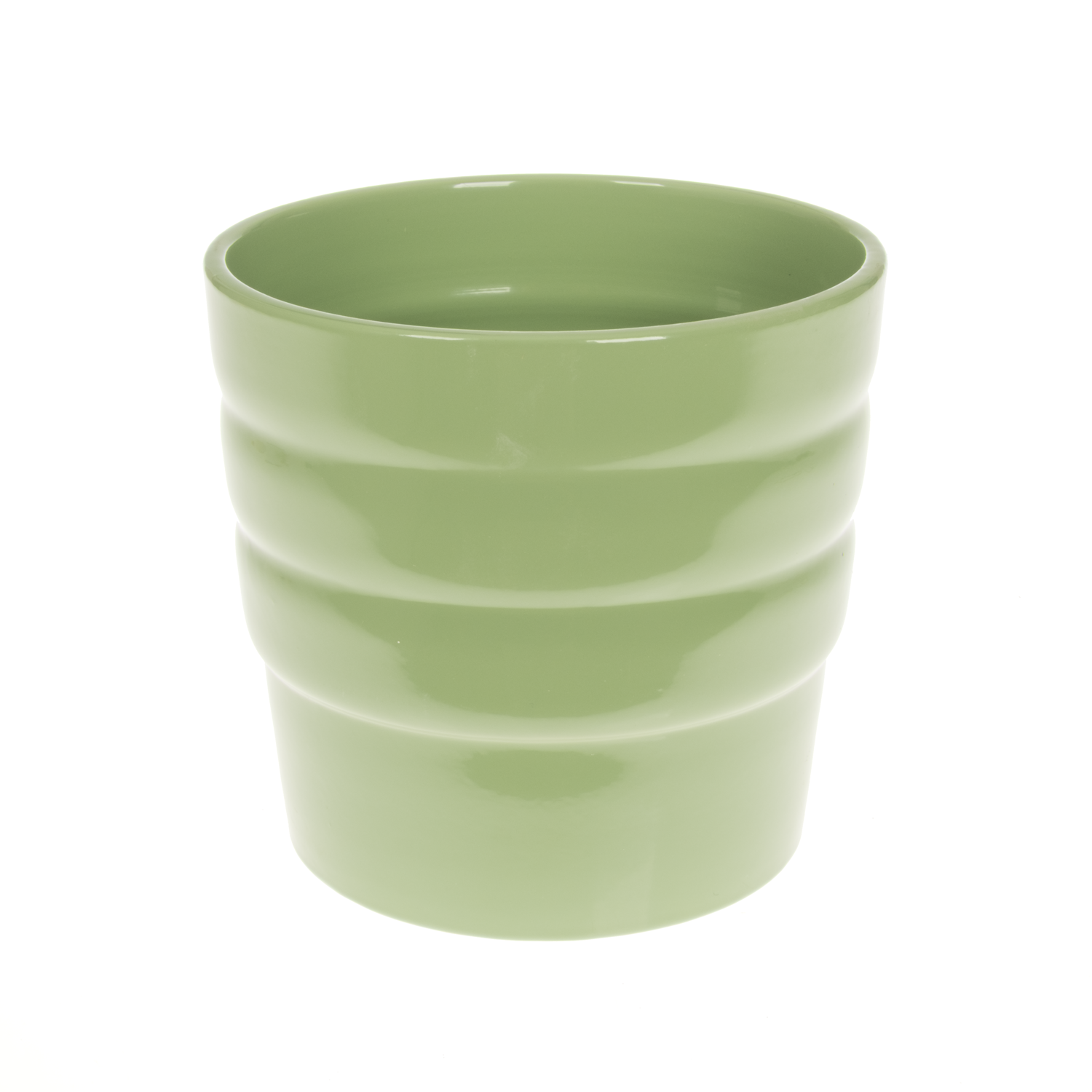 Keramik Übertopf Stockholm grün D13cm H14cm