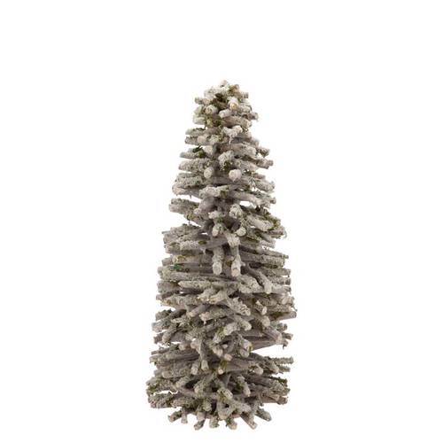 Baum Pappelmoos mit Schnee 18x18x40cm