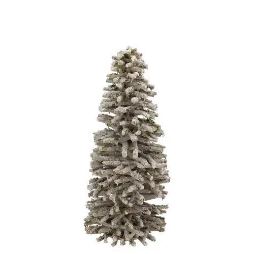 Baum Pappelmoos mit Schnee 18x18x40cm