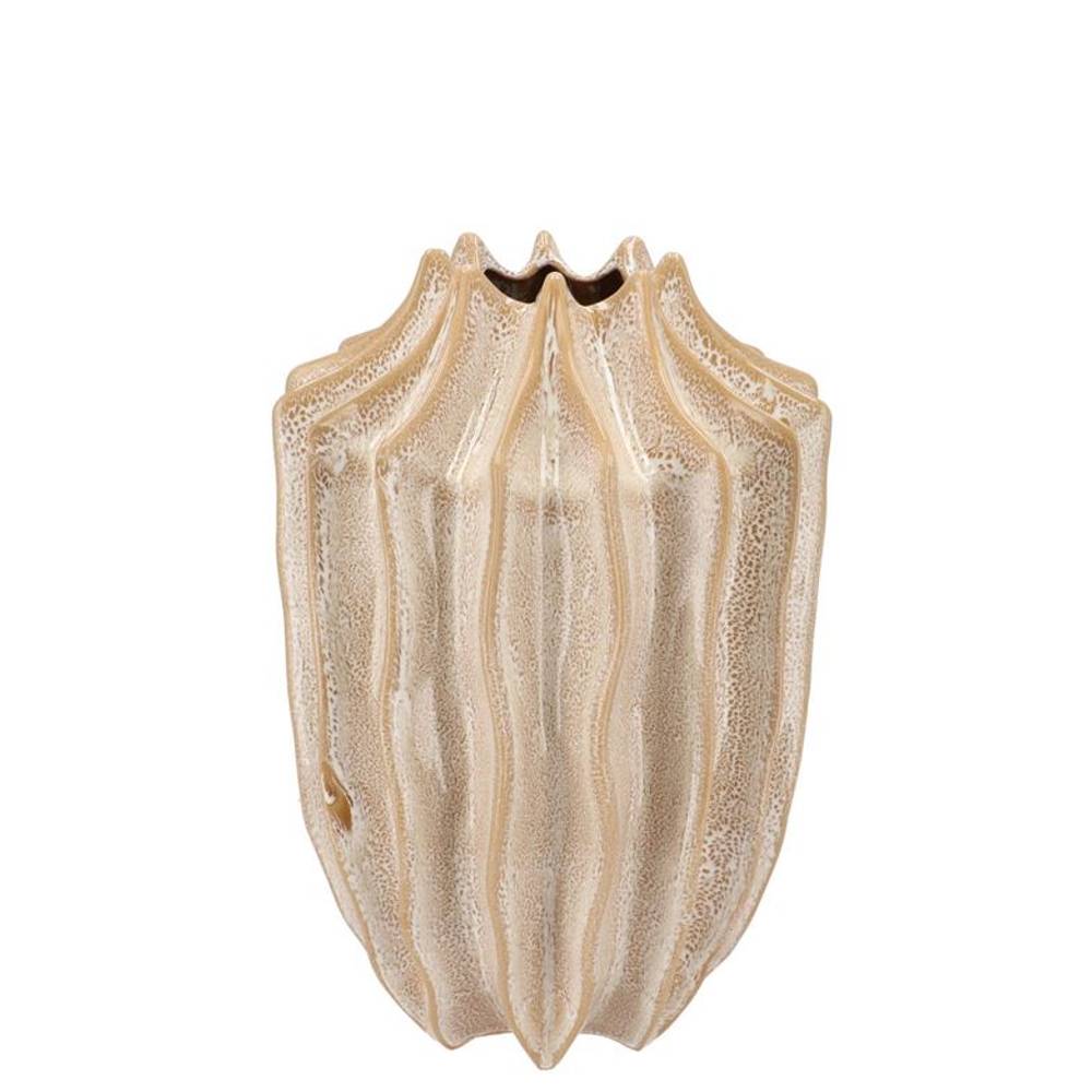 Keramik Vase Juna creme 19x19x25cm