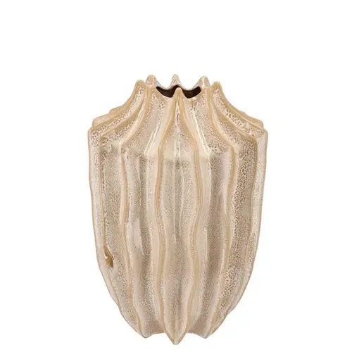 Keramik Vase Juna creme 19x19x25cm