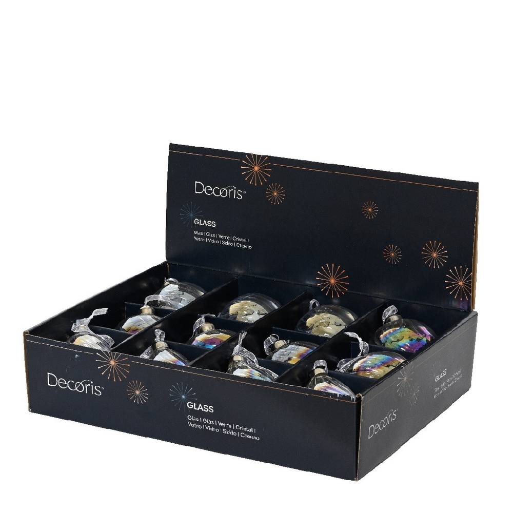 Kugel Deko Glas mix D08cm