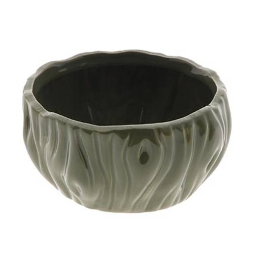 Keramik Bowl Übertopf Cammy grün D16cm H08cm