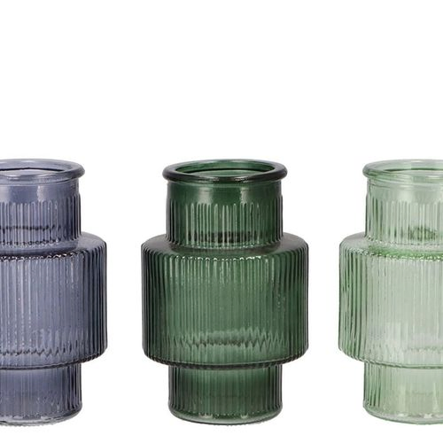 Glas Flasche Karakum Ocean mix D20cm H31cm