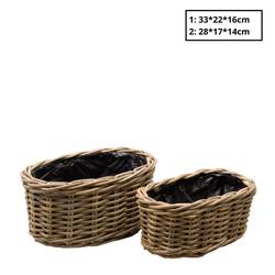 Korb Terima Behälter 2/Set braun 33x22x16cm