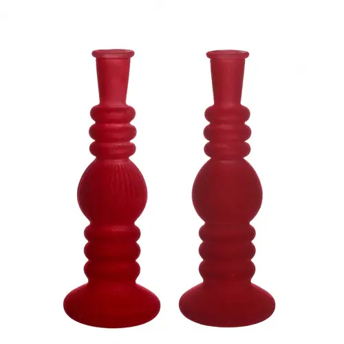 Kerzenständer Velvet rot D09cm H23cm