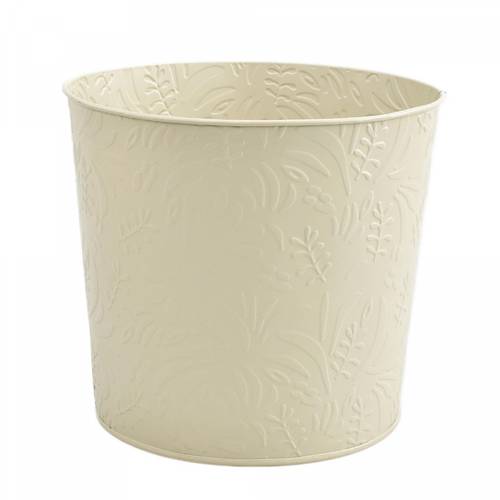 Zink Übertopf Lynn creme D20cm H18cm