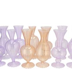 Glas Vase Sunny Dreamy mix pastel 12x12x28cm