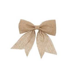 Dekoration Schleife Jute 09*10cm