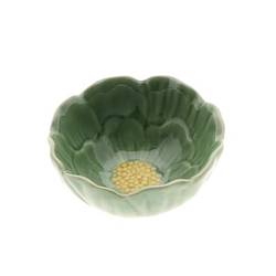 Keramik Schale Blume grün D11.5cm H05cm