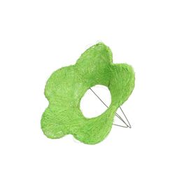 Strausshalter Sisal Blume grün D15cm