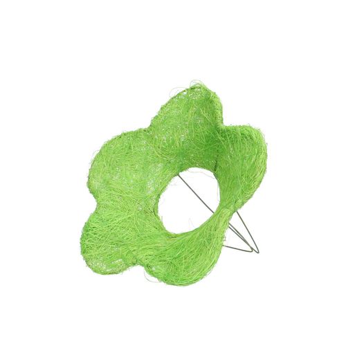 Strausshalter Sisal Blume grün D15cm